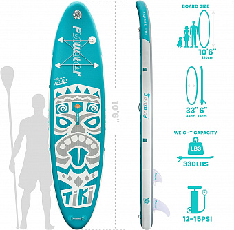 SUP-доска FunWater Tiki Blue 10'6"