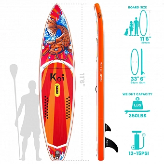 SUP-доска FunWater Koi 11'6"